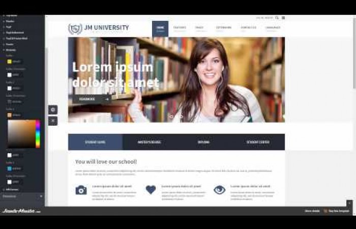 JM University - multipurpose education Joomla template